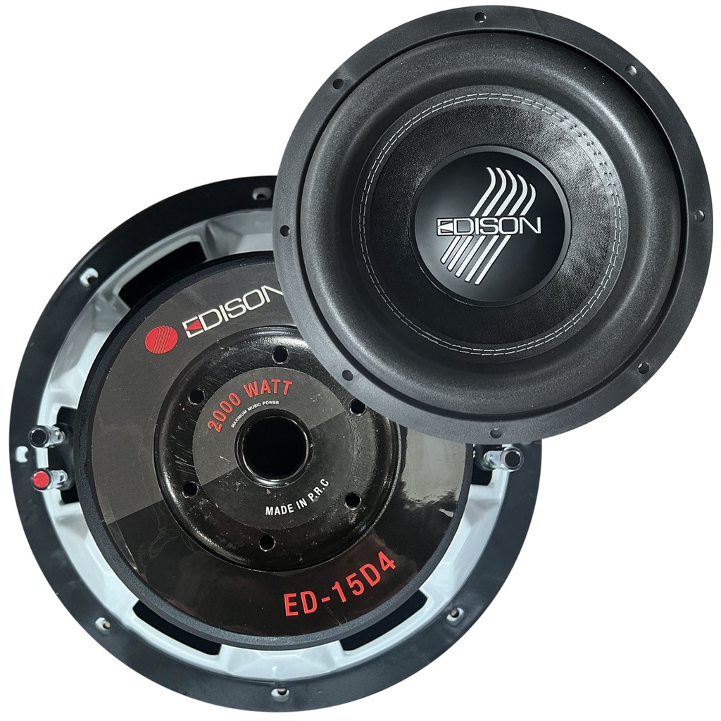 Oto Bass Subwoofer 2000w 38cm 1000rms Edison ED-15D4