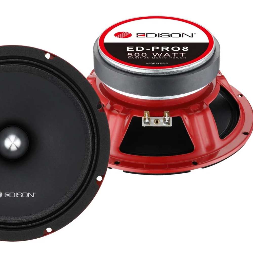 Oto Midrange 20cm 500W 2 Adet Edison ED-PRO8  
