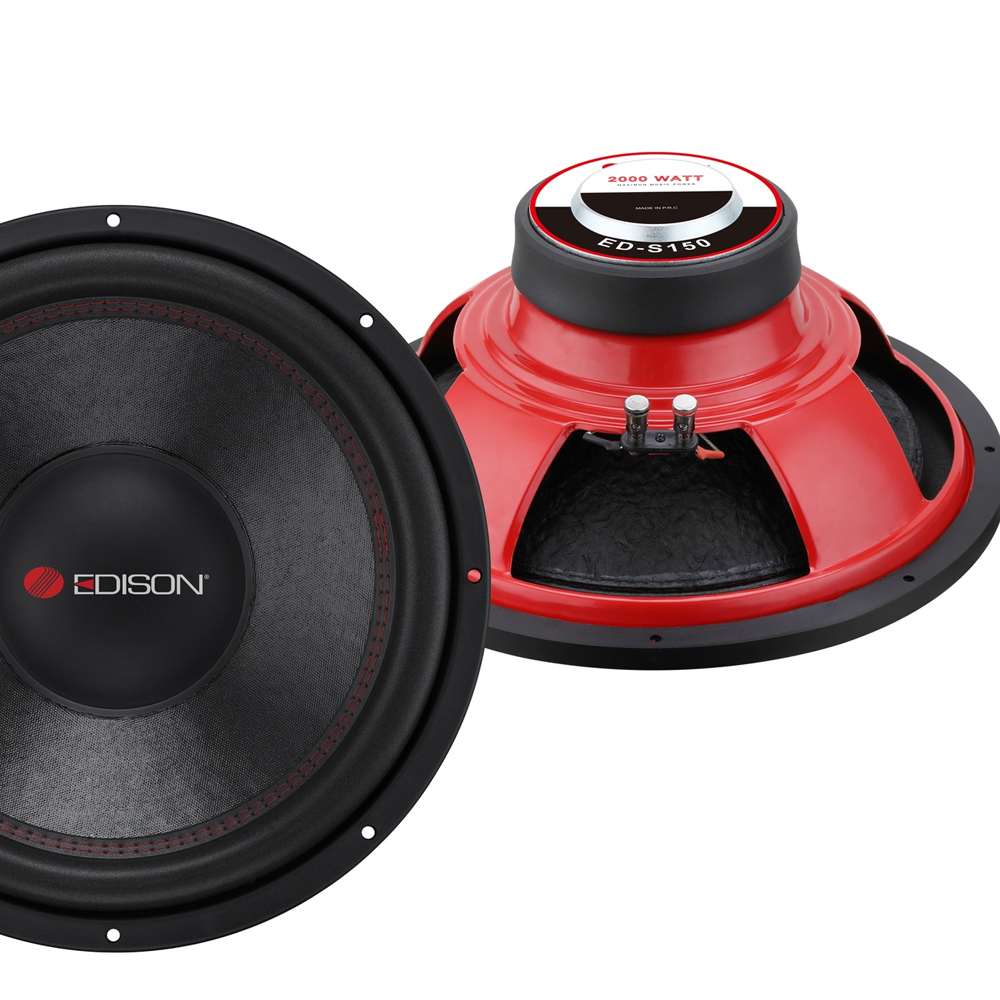 Oto Bass Subwoofer 2000w 38cm 500rms Edison ED-S150