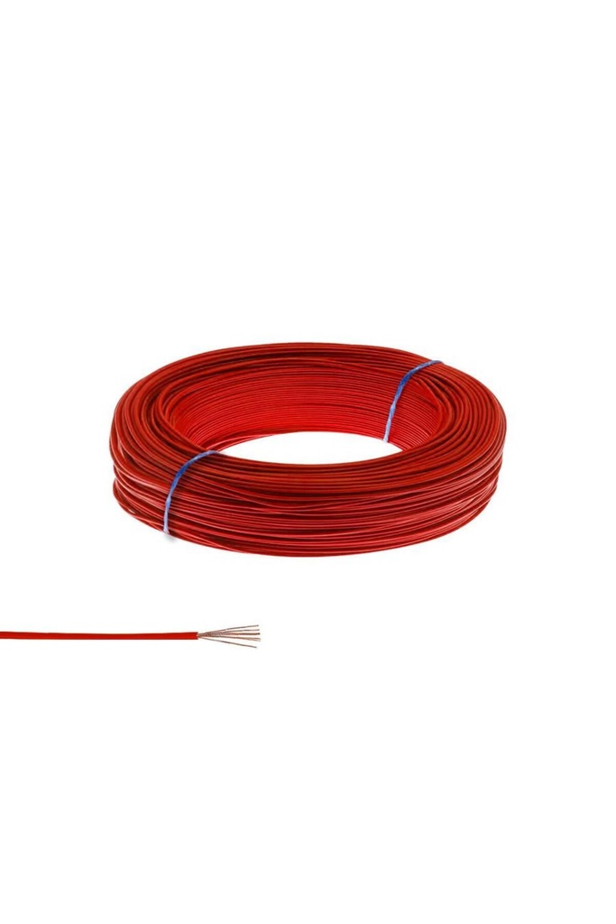 Zil Teli Montaj Kablosu 0.22 Kırmızı 200mt Poke Pk-1265