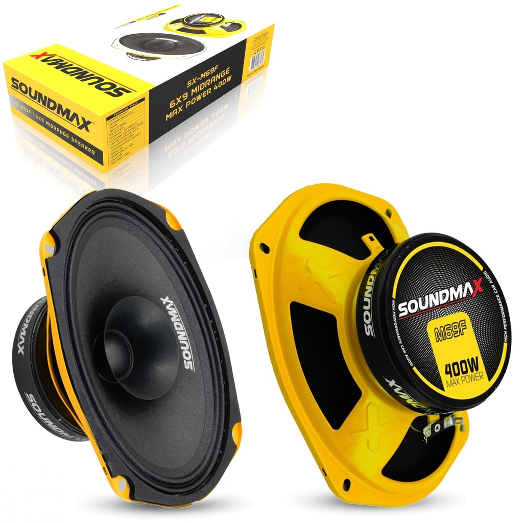 Oto Midrange 6X9 Oval 400w 2 Adet Soundmax SX-M69F