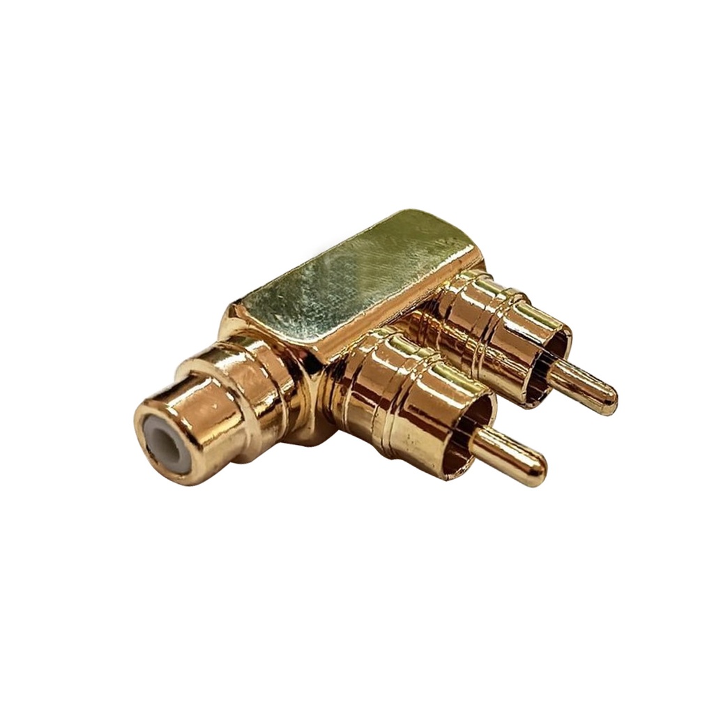 Rca Birleştirici 2 Dişi 1 Erkek Gold Metal Poke PK-5561 