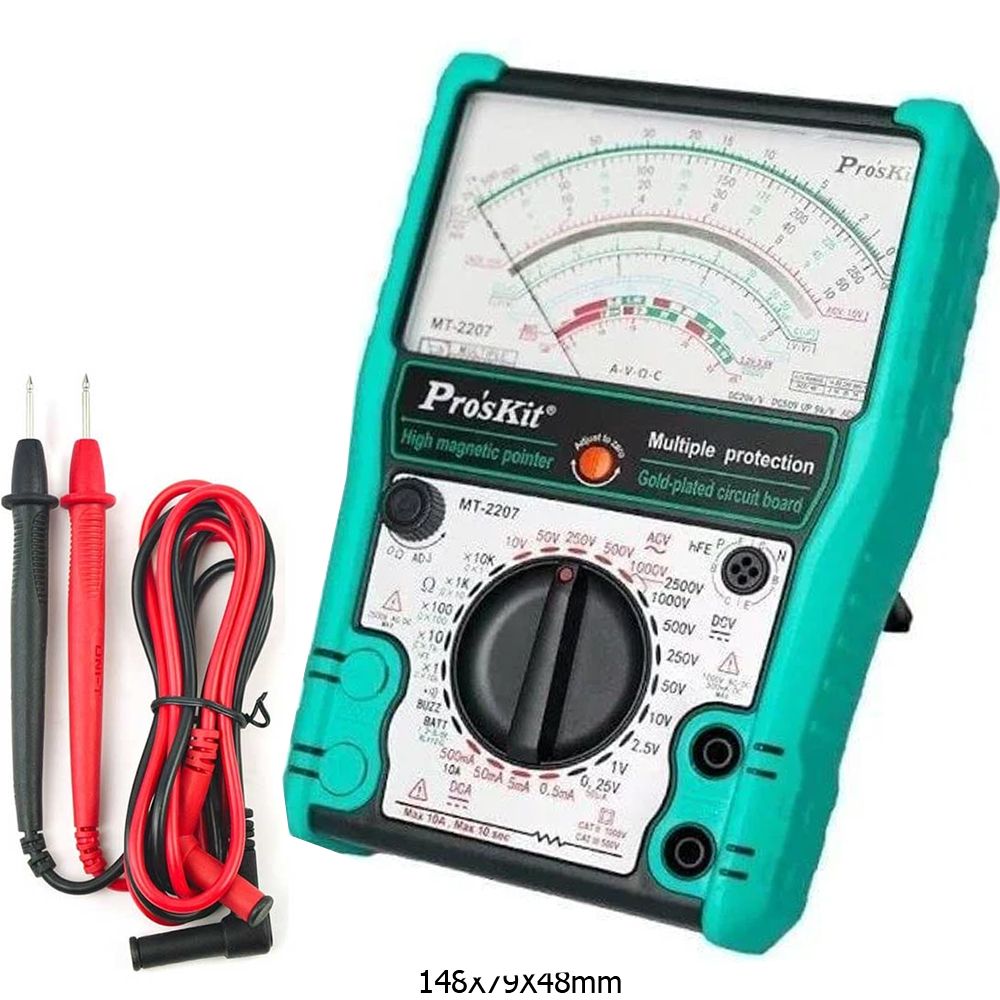 Analog Ölçü Aleti Multimetre 1000V/10A CATII 1000V/ CATII 50 Proskit MT-2207 