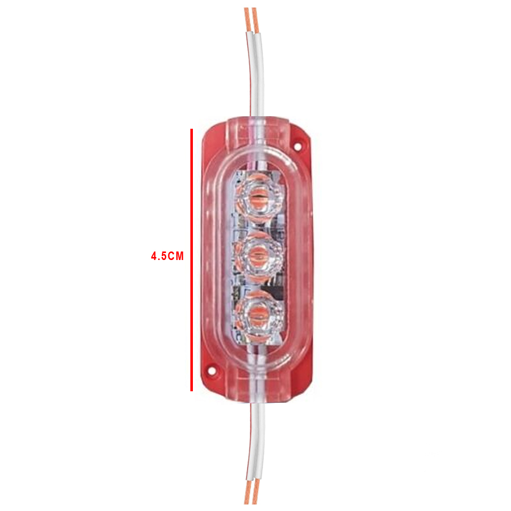 Çakar Modül Led 12v Animasyonlu 3 Ledli Kırmızı Poke PK-5569