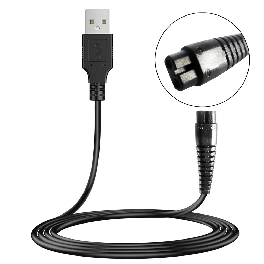 Tıraş Makinası Kablosu Usb 1mt Siyah No6 Fully G-5356