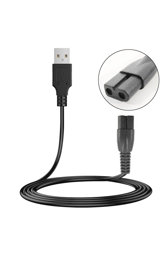 Tıraş Makinası Kablosu Usb 1mt Siyah No7 Fully G-5354  R28