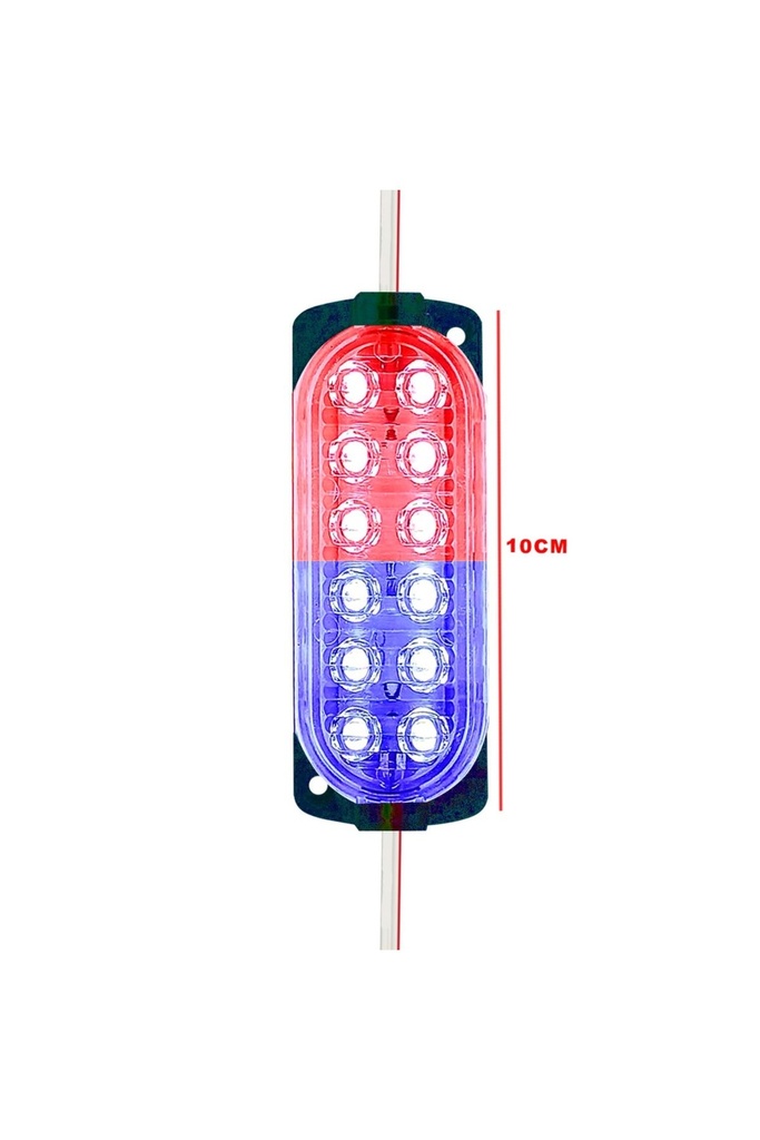 Çakar Modül Led 12v Flaşör 12 Ledli Kırmızı Mavi PK-5613