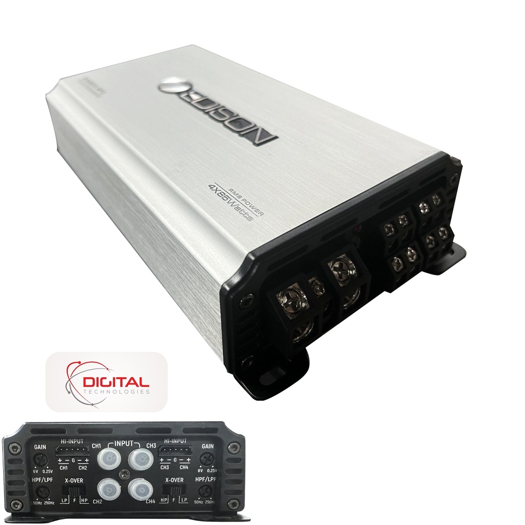 Dijital Oto Anfi Rms 340w 4 Kanal Edison EA900.4FD  