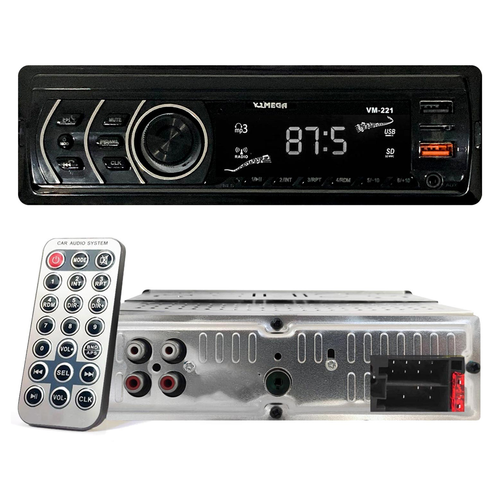 Oto Teyp 4x50w Şarjlı Bt Usb 2usb Mega VM-221  