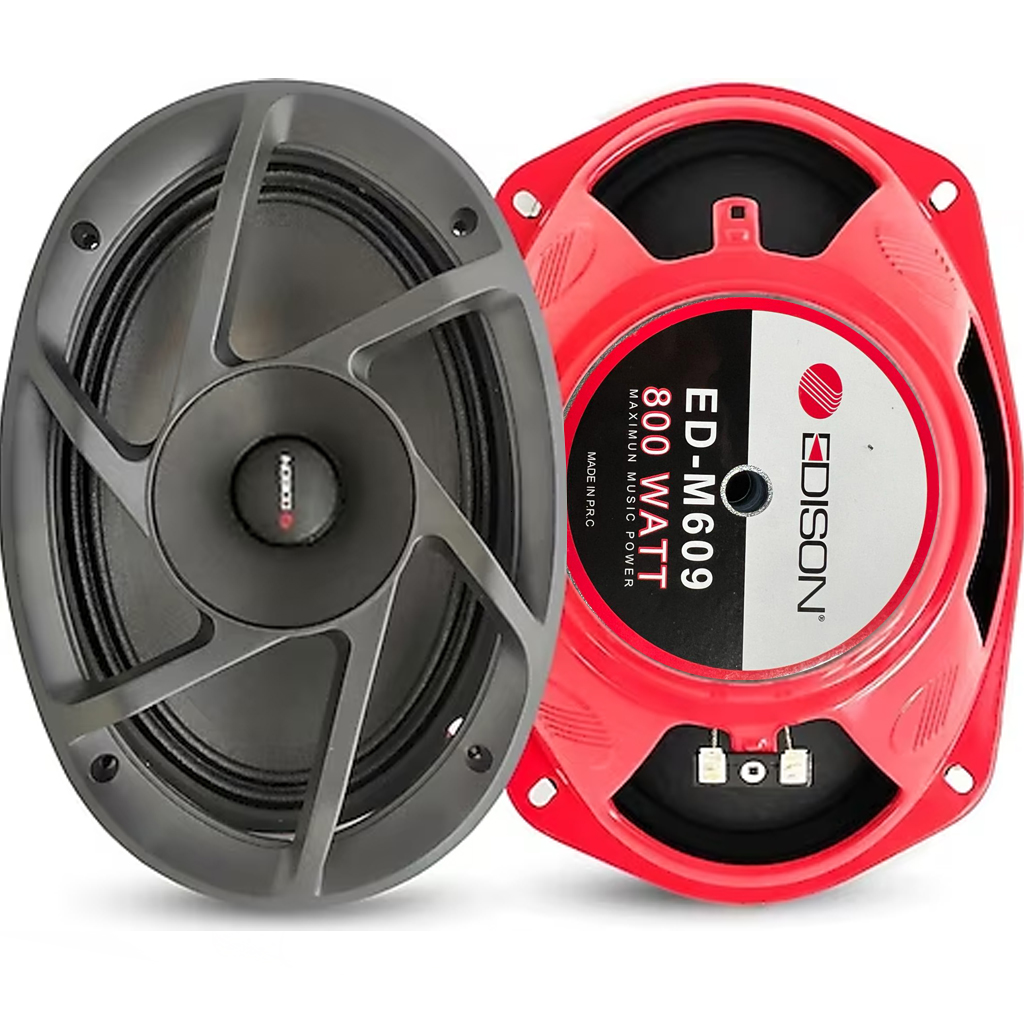 Oto Midrange 6x9 Oval 600w Kapaklı 2 Adet Edison ED-M609 R2