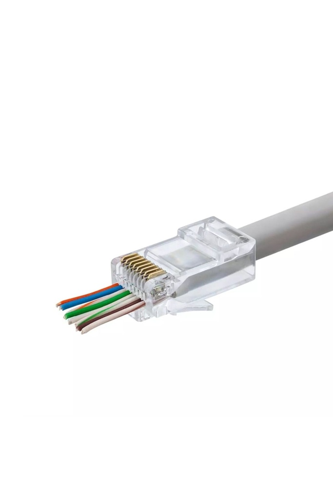 EZ RJ45 Soket Konnektör CAT5/CAT6 8P/8C 100'LÜK Ucu Açık PM-18439