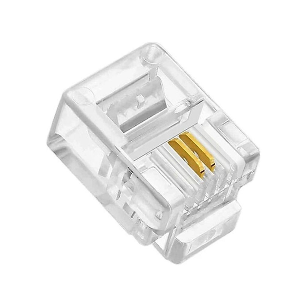 RJ11 Soket 6c 2p Hadron 100 adet HDX-5018