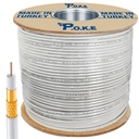 64Tel Gold Anten Kablosu RG6/U6 Tam Bakır CU 500mt Poke PK-1382