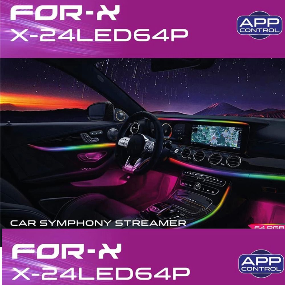 Ambians Led App Kontrol Rgb 64renk Sese Duyarlı For-X X-24LED64P  