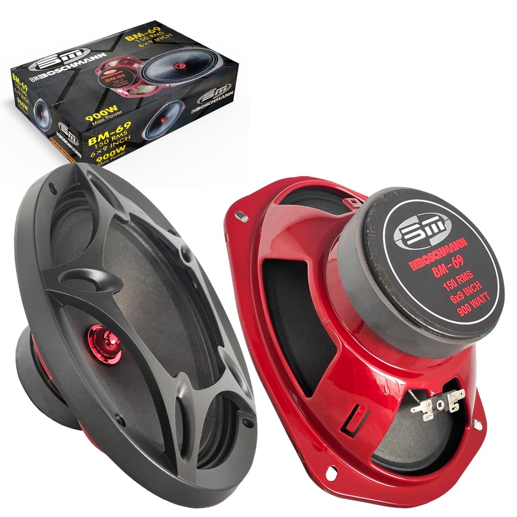 Oto Midrange Oval 6x9 900w 2 Adet Kapaklı Boschmann BM-69