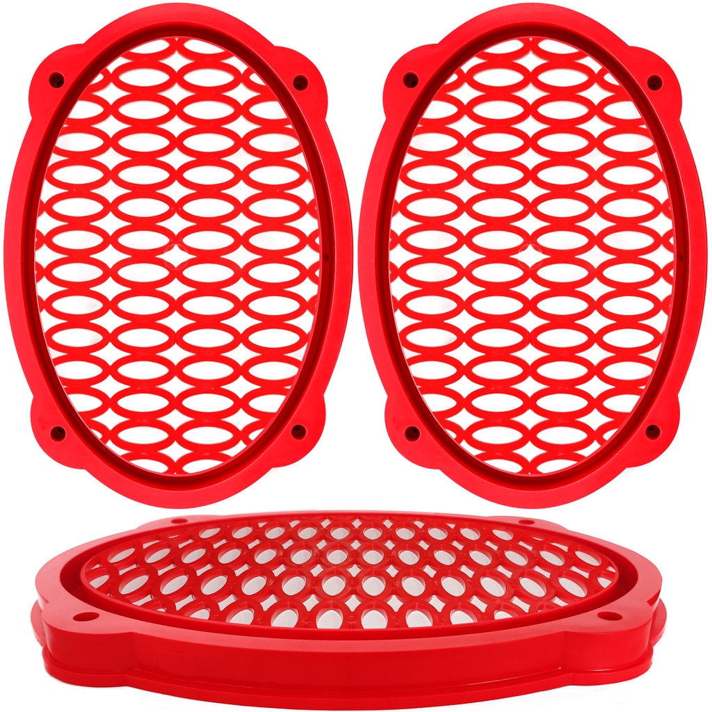 Renkli Hoparlör Kapak Oval Led Takılabilir 2 Adet Poke PK-5880