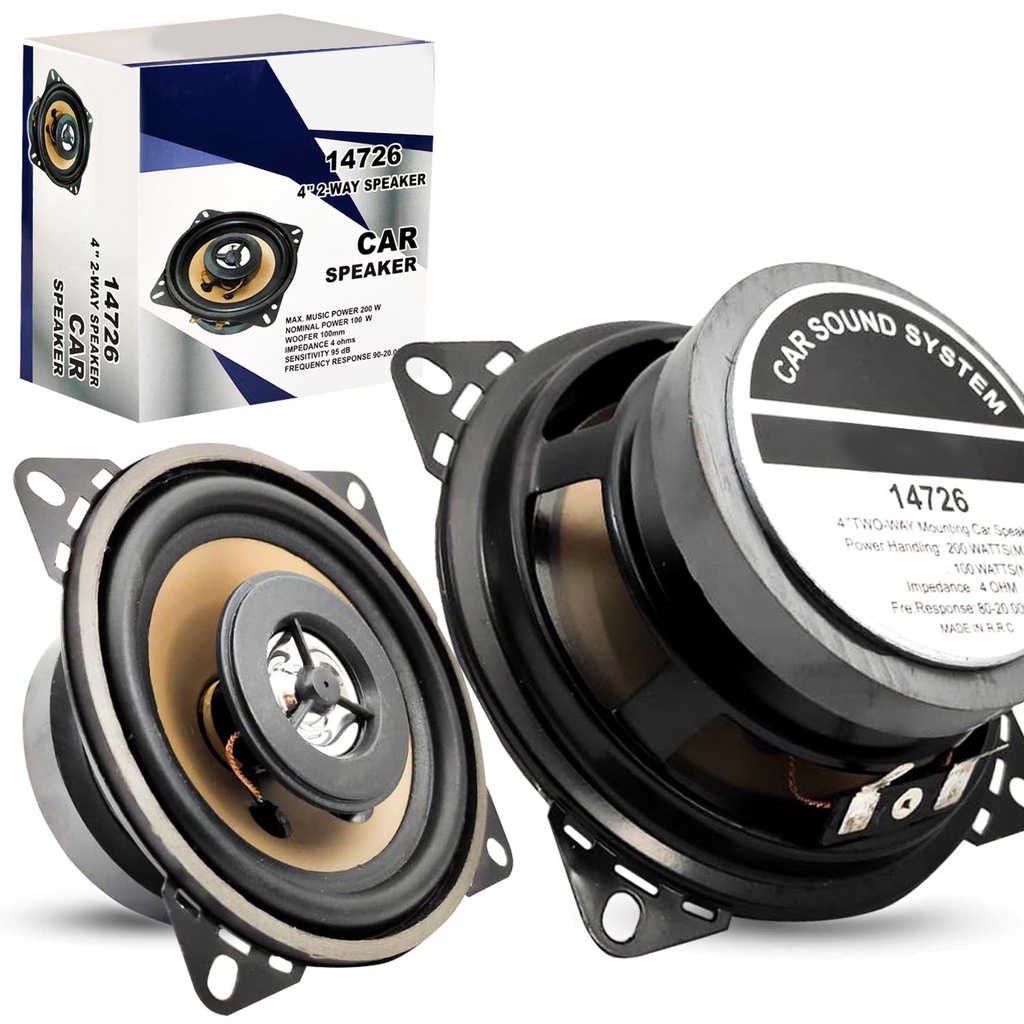 Oto Hoparlör 10cm 200w Tweeterli 1 Adet Plx-14726