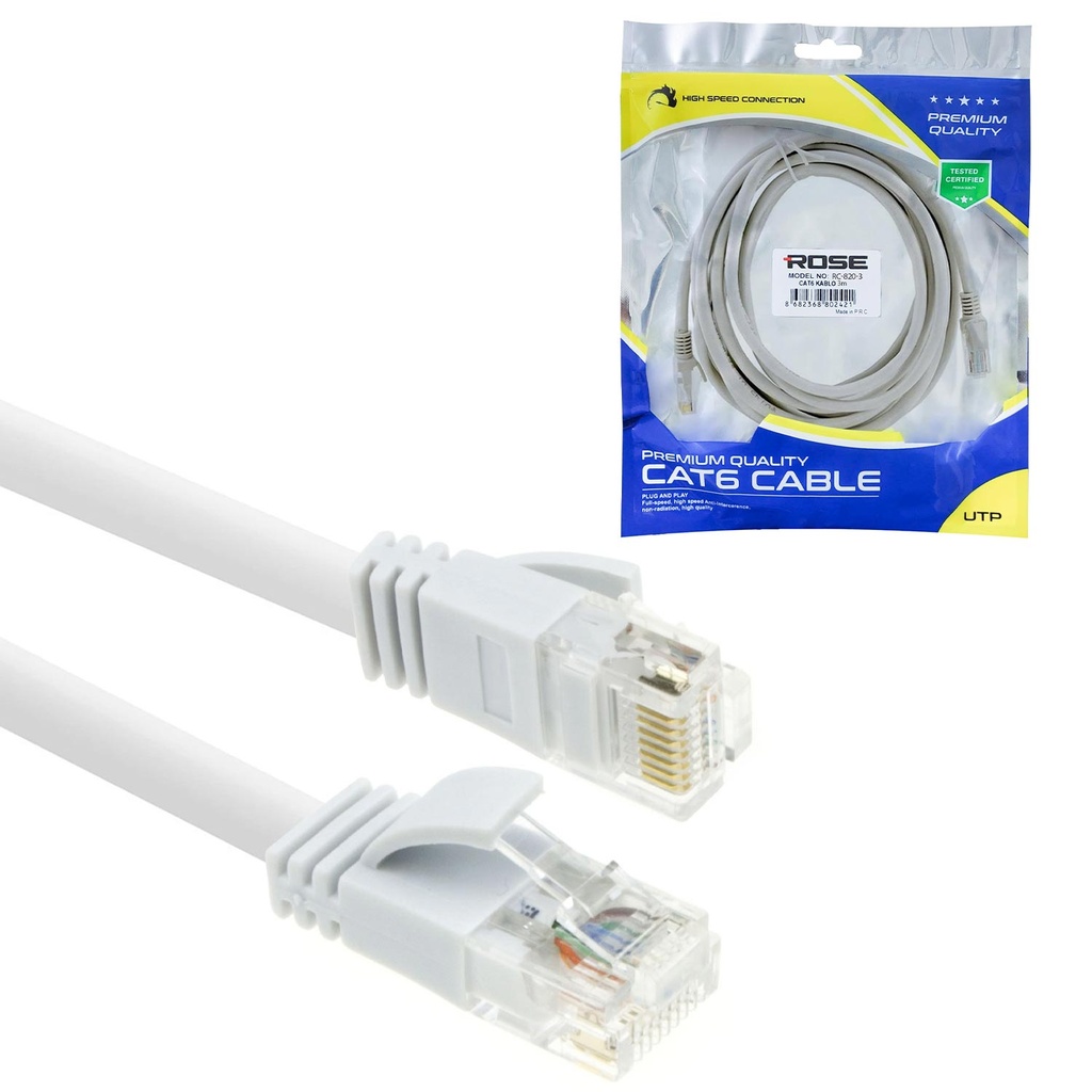 Cat6 Patch Kablo 5mt Rose RC-820-5