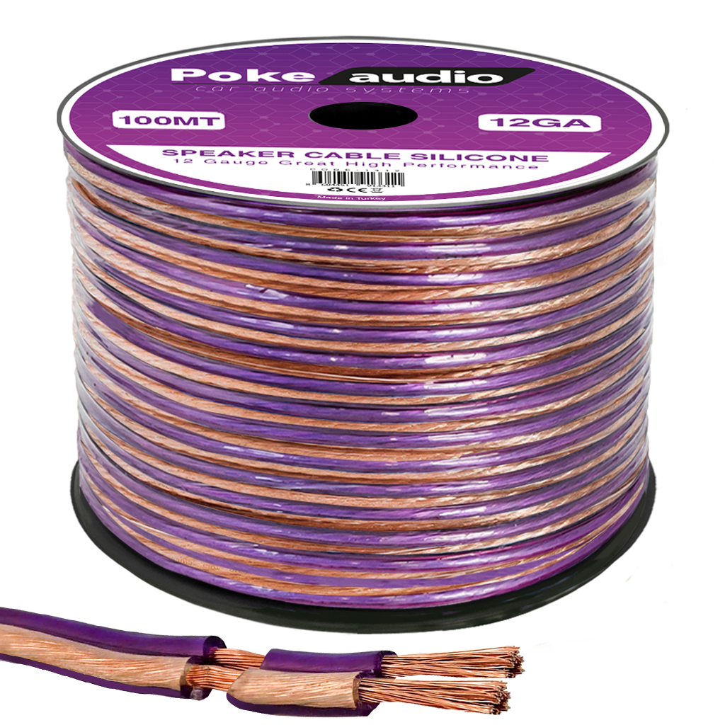 12GA Hoparlör Kablosu Silikon 75mt Poke PK-1412   