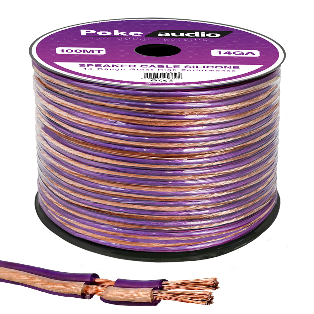 14GA Hoparlör Kablosu Silikon 100mt Poke PK-1413 PLUS