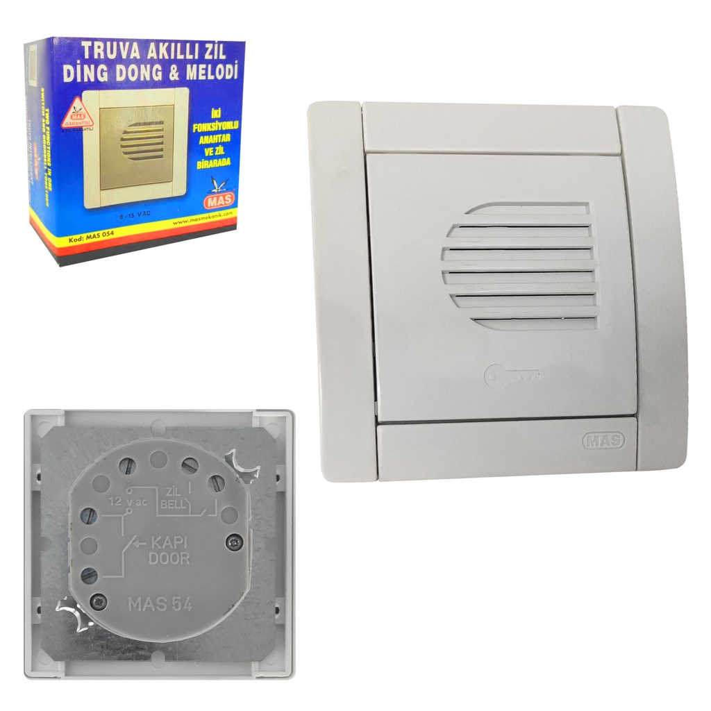Akıllı Zi̇l Di̇ng Dong Melodi̇ İki̇ Fonksi̇yonlu Truva Mas