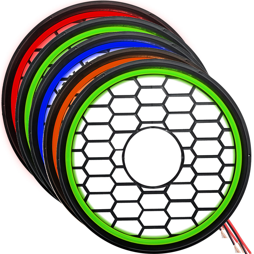 Ledli 30cm Bass Kapak 12V Poke PK-5603