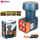 Dörtlü Lnb Quad Yeni 0.1DB 5G 3D 4-8K Poke PK-0003