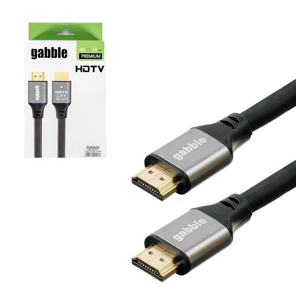 Hdmi Kablo 3mt HDTV 2.0 4K Gabble Gab-HDMI403 R6