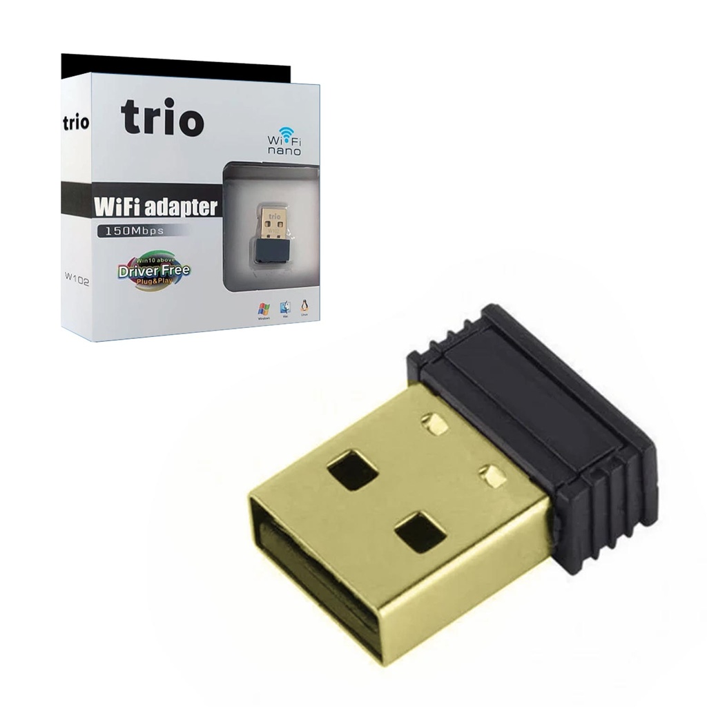 Usb Wifi Adaptör 150 Mbps Trio W-102 R36