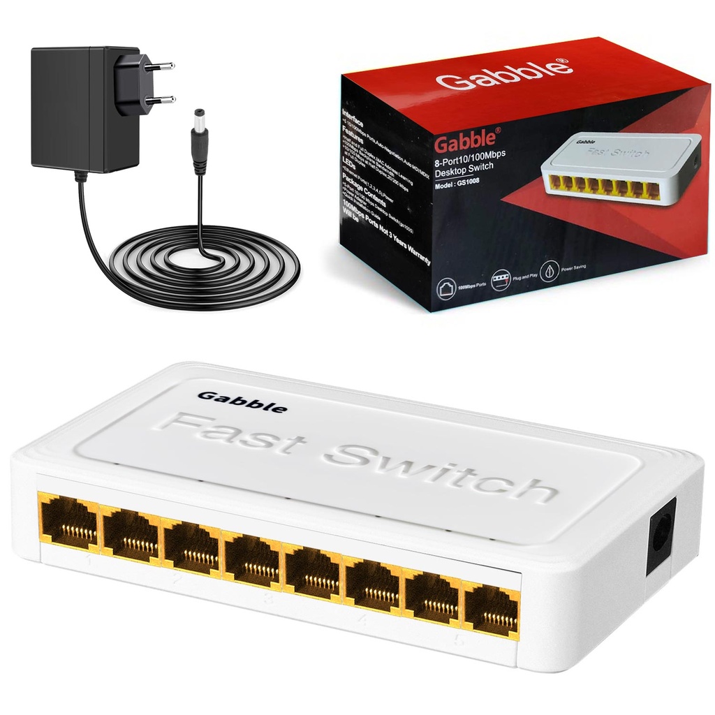 Ethernet Switch 8 port Gabble GAB-SWC08