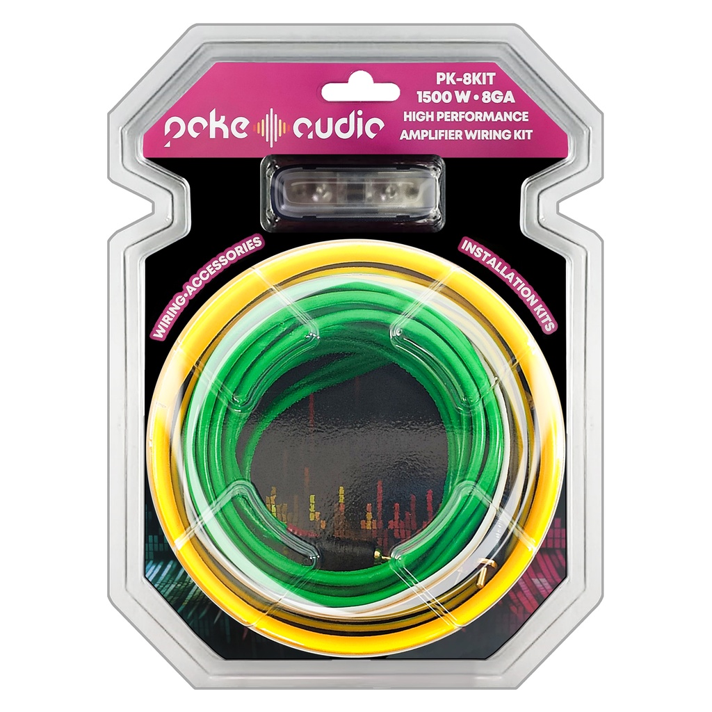 Oto Anfi Kablo Seti 8GA 1500w Vakumlu Poke PK-6170