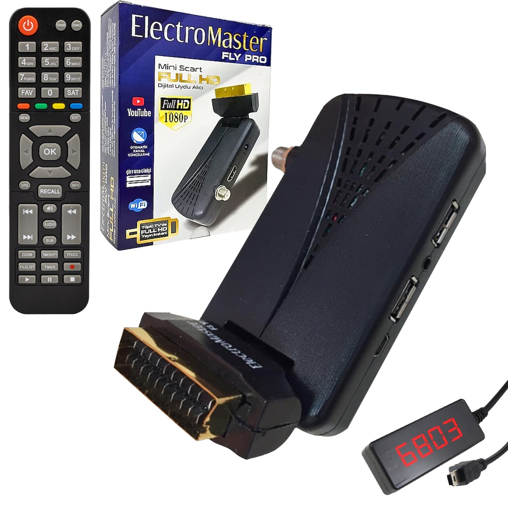 Mini Hd & Scart Uydu Alıcı Electromaster FLY R41