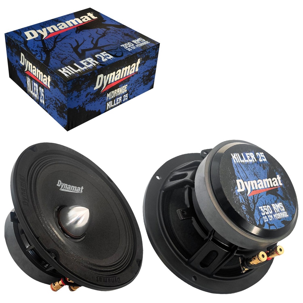 Oto Midrange 25cm RMS 350w Profesyonel 2 Adet Dynamat KILLER-25  