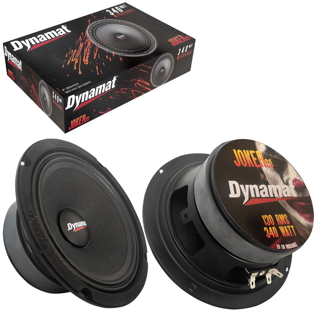 Oto Midrange 20cm 350w Profesyonel 2 Adet Dynamat JOKER-20  R40