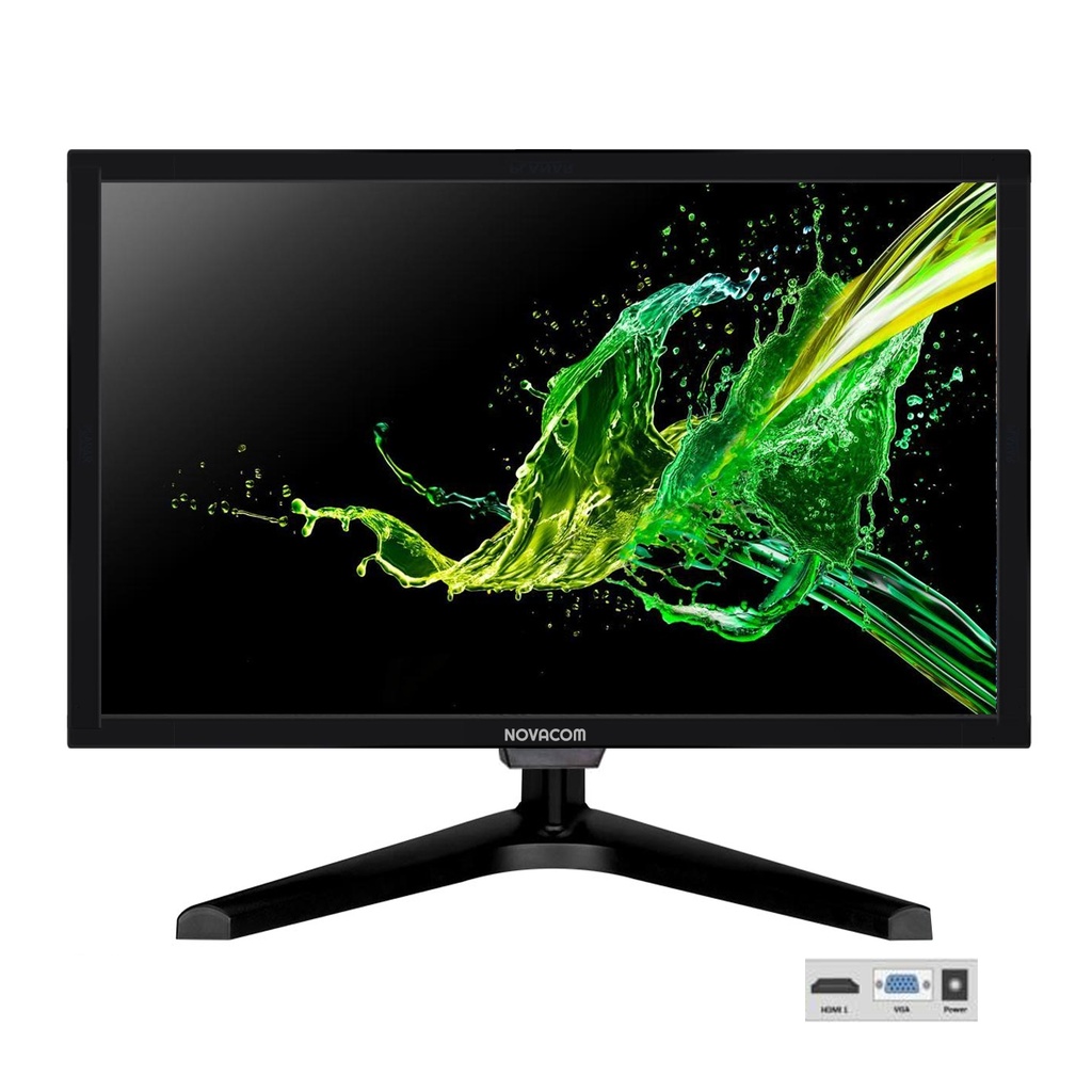 19'' Lcd Monitör Sesli 2K Full HD Hdmi Vga Novacom LED-19A