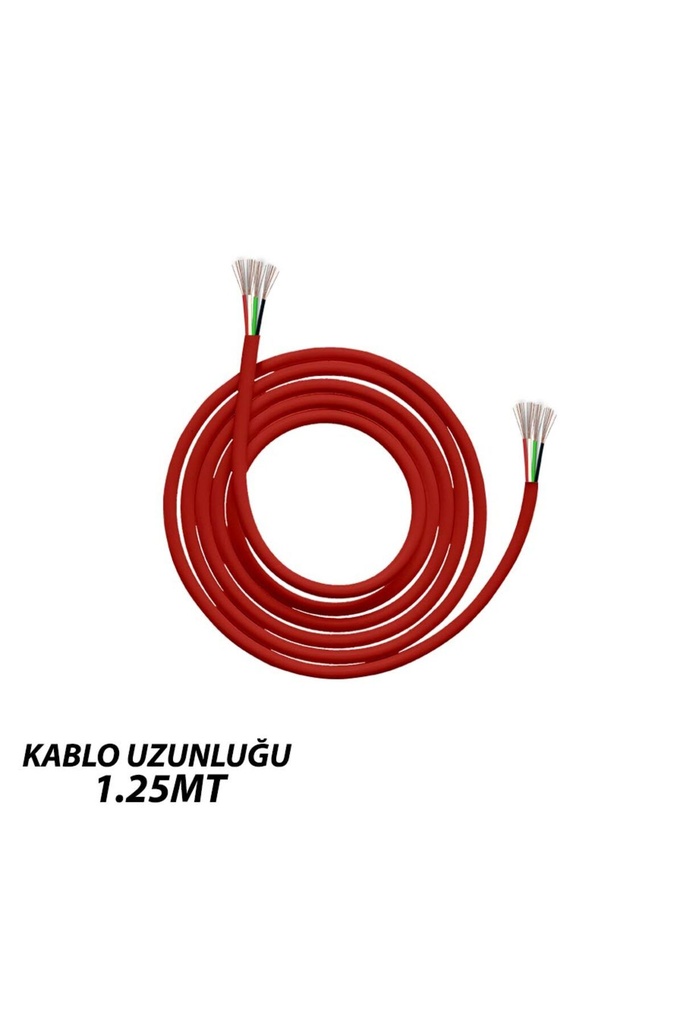 4x0.22 Bakır Seslendirme Kablosu Kırmızı 1.25mt Poke PK-1289