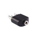 3.5mm Dişi to 2 RCA Erkek Çevirici Jack Fiş PK-6312