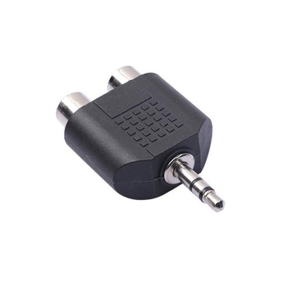 3.5mm Erkek to 2 RCA Dişi Çevirici Jack Fiş PK-6315