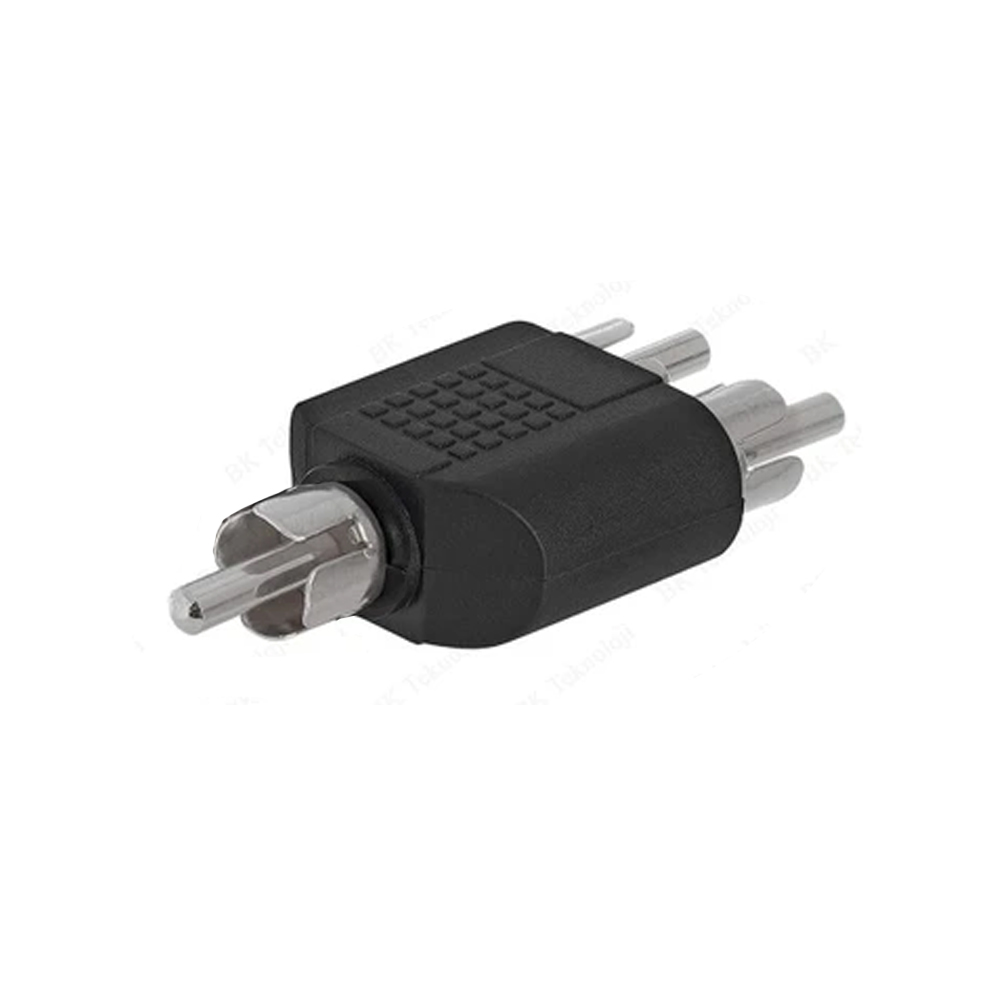 1 Rca Erkek to 2 RCA Dişi Çevirici Adaptör PK-6316  