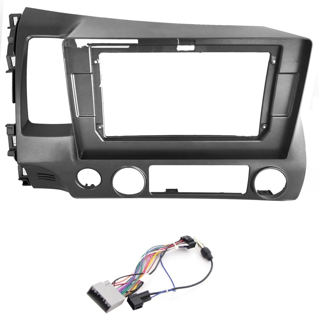 10.1'' Honda Civic FD6 2006-2012 Koyu Gri Oto Tablet Çerçeve TAC-050  - RS-0242