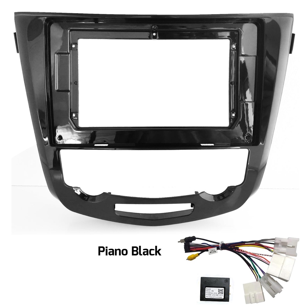 10.1'' Nissan Qashqai Manuel AC 2014+ Piano Black Oto Tablet Çerçeve NV-0060 T3