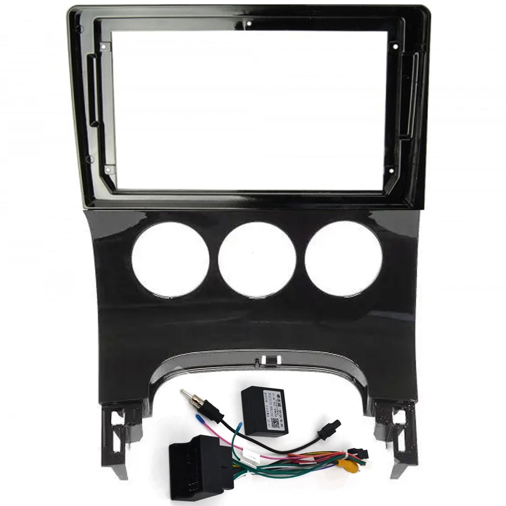 9'' Peugeot 3008-5008 Manuel AC 2013+ Piano Black Oto Tablet Çerçeve NV-0078