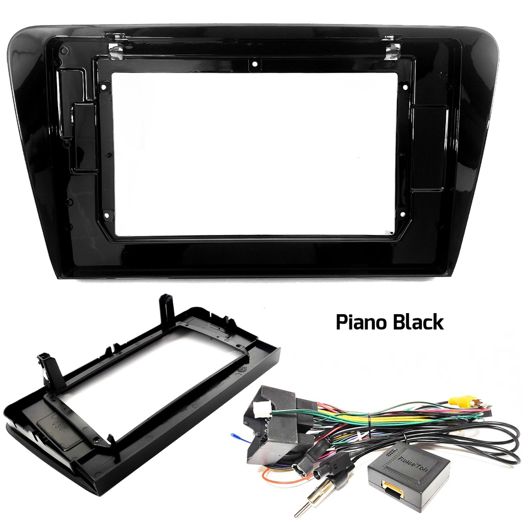 10.1'' Skoda Octavia 2014-2019 Piano Black Oto Tablet Çerçeve Rs-0007