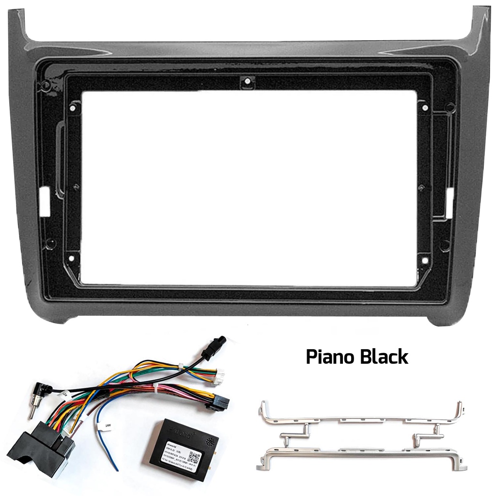 9'' VW Polo 2010+ Oto Tablet Çerçeve Piano Black RS-0069A