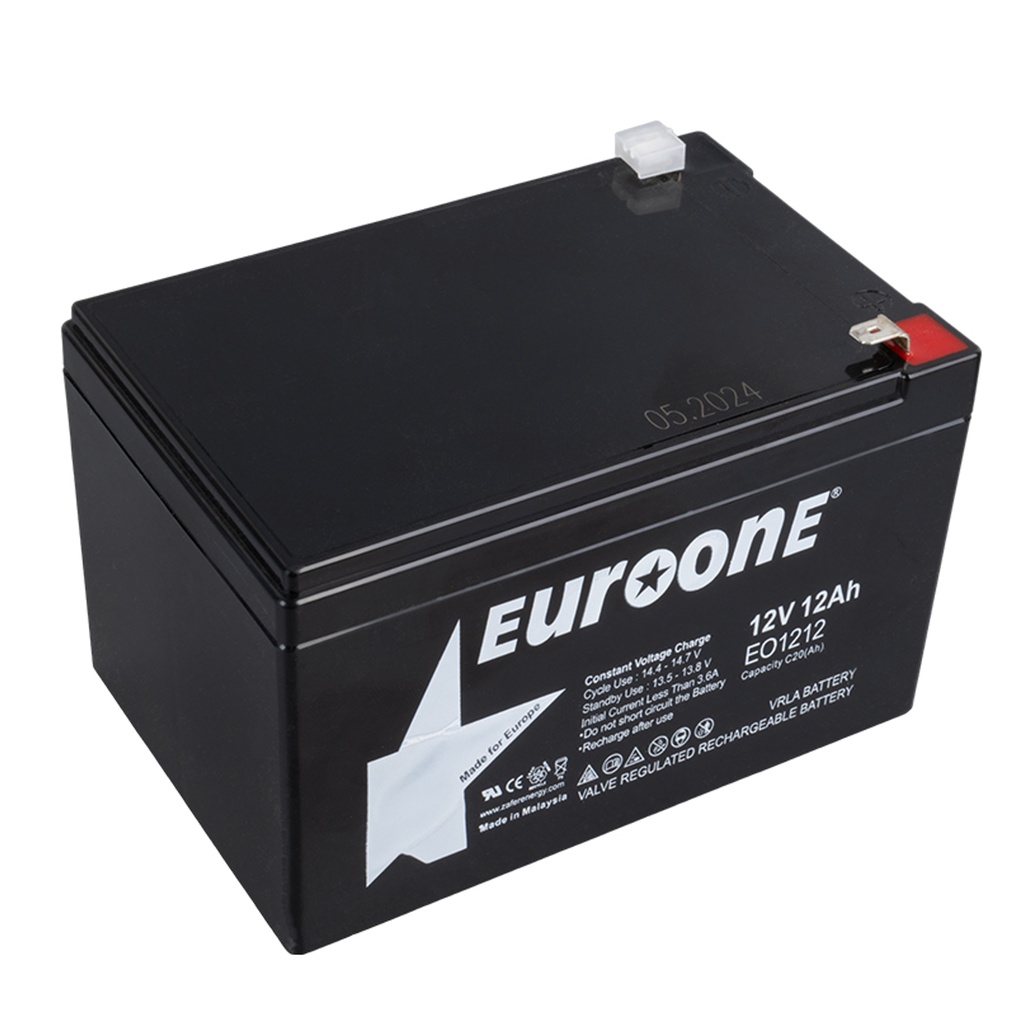 Kuru Akü 12V 12A 15x10x9.5 cm Euroone EU-1212  