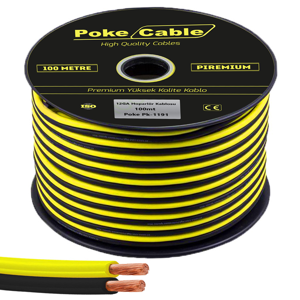 12GA Hoparlör Kablosu 100mt Poke PK-1462