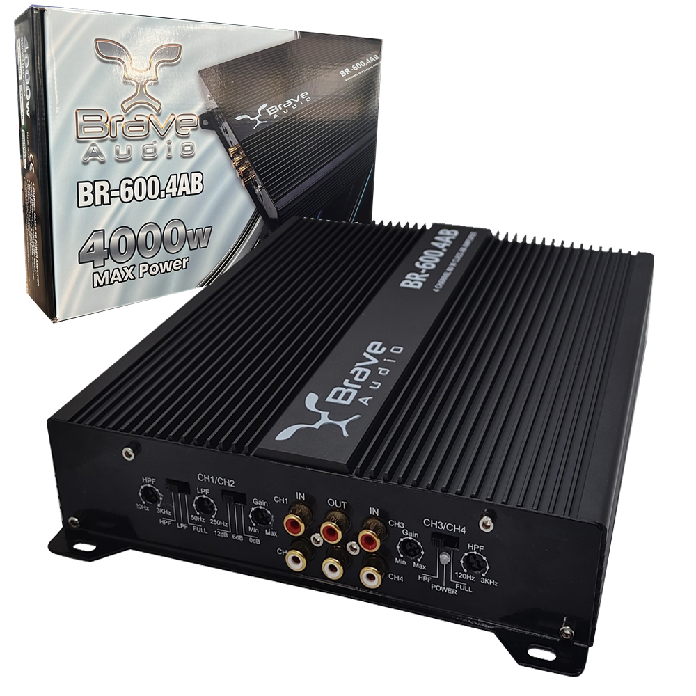 Oto Anfi 4000w 4x60w RMS Cpr BR-600.4AB