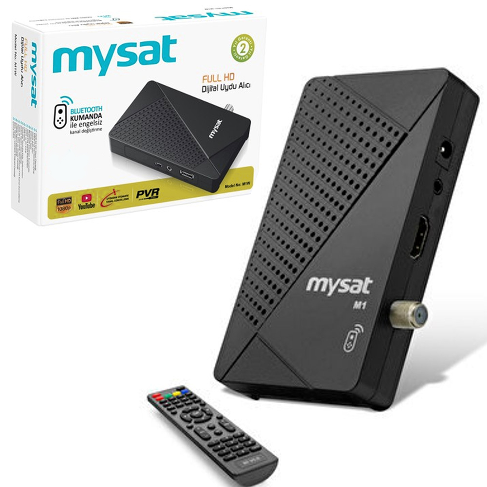 Mini Hd Uydu Alıcı BT Kumanda Iptv Ucast Iks Mysat M1  R42