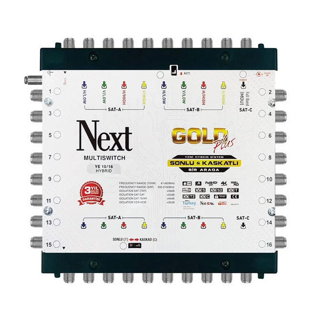 10/24 Santral Sonlu Kaskatlı Hibrit Adaptörlü Next 10/24