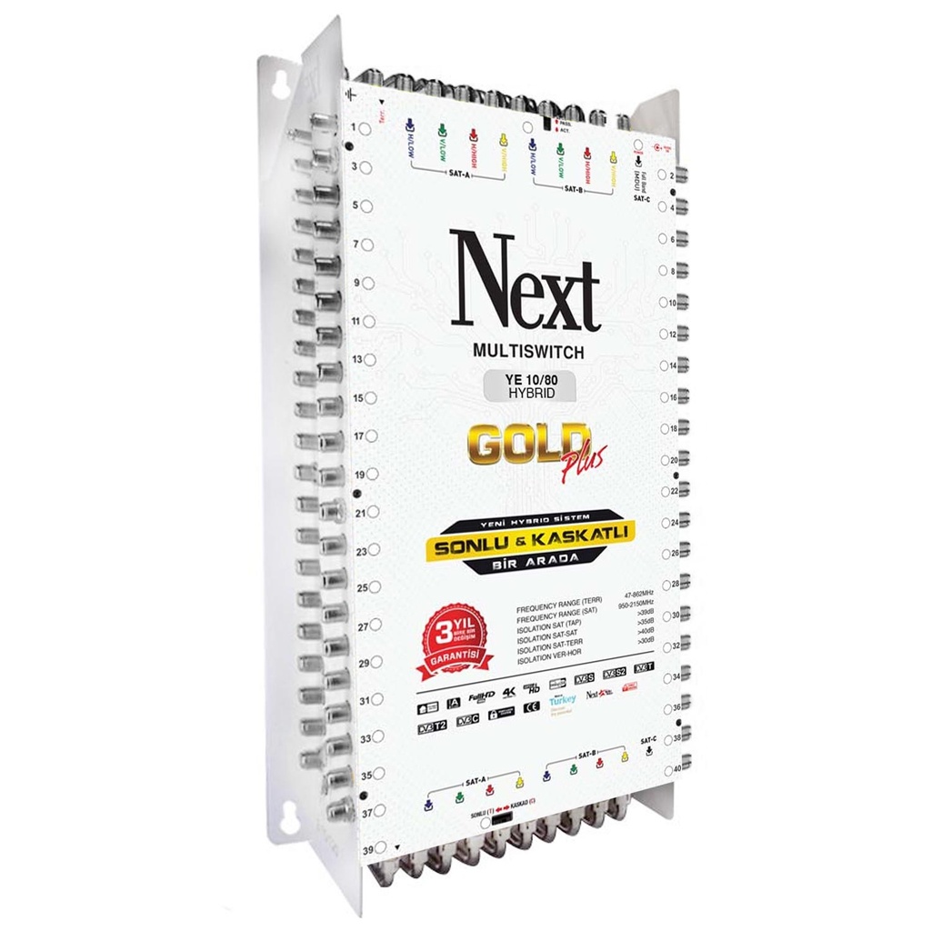 10/80 Santral Sonlu Kaskatlı Hibrit Adaptörlü Next 10/80